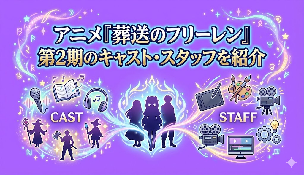 アニメ『葬送のフリーレン』第2期のキャスト・スタッフを紹介