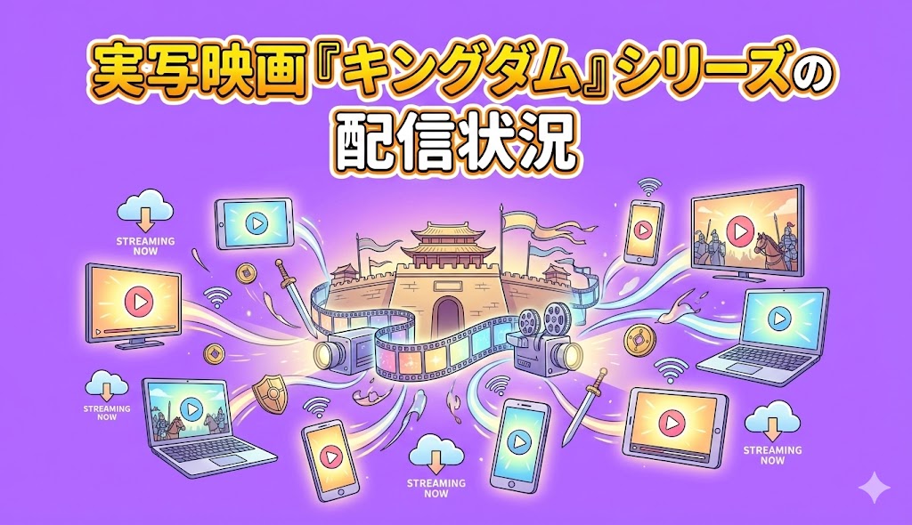 実写映画『キングダム』シリーズの配信状況