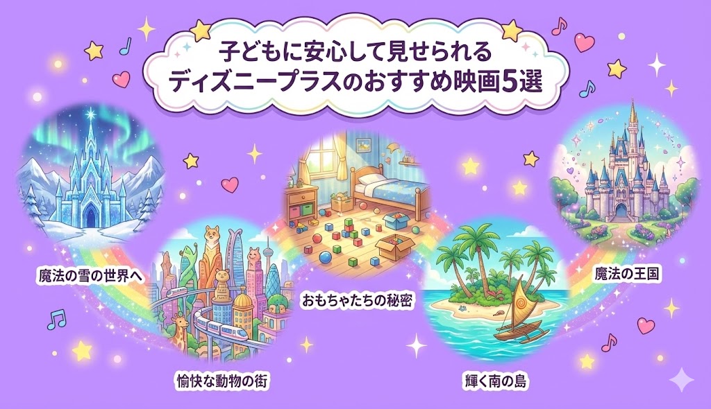 子どもに安心して見せられるディズニープラスのおすすめ映画5選