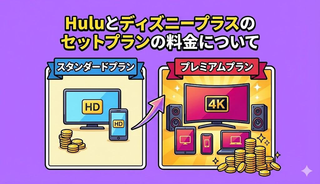 Huluとディズニープラスのセットプランの料金について