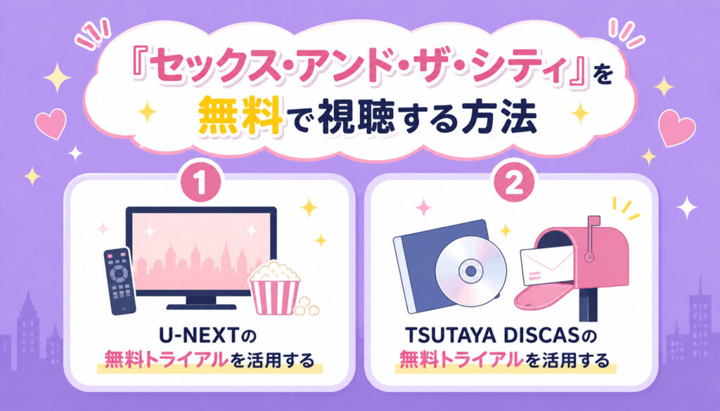 『セックス・アンド・ザ・シティ』を無料で視聴する方法