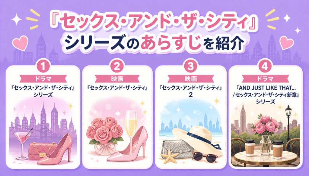 『セックス・アンド・ザ・シティ』シリーズのあらすじを紹介