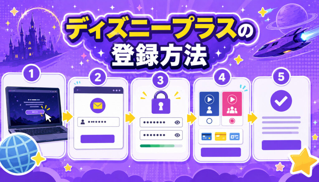 ディズニープラスの登録方法