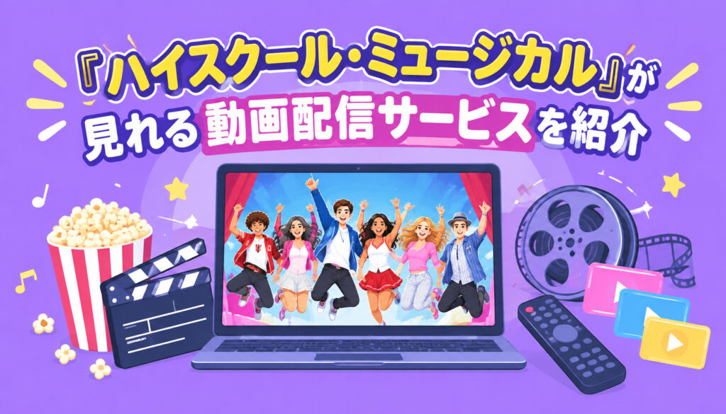 『ハイスクール・ミュージカル』が見れる動画配信サービスを紹介