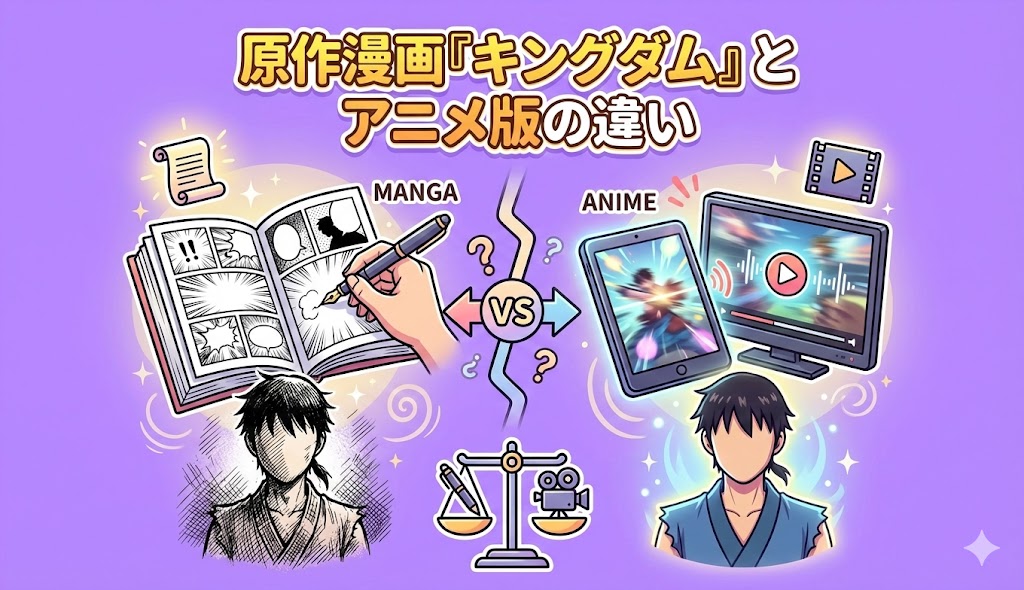 原作漫画『キングダム』とアニメ版の違い