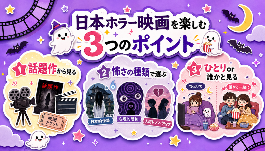 日本のホラー映画を楽しむための3つのポイント