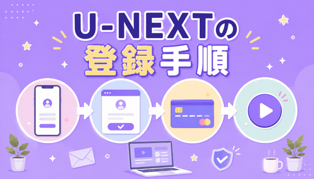 U-NEXTの登録手順