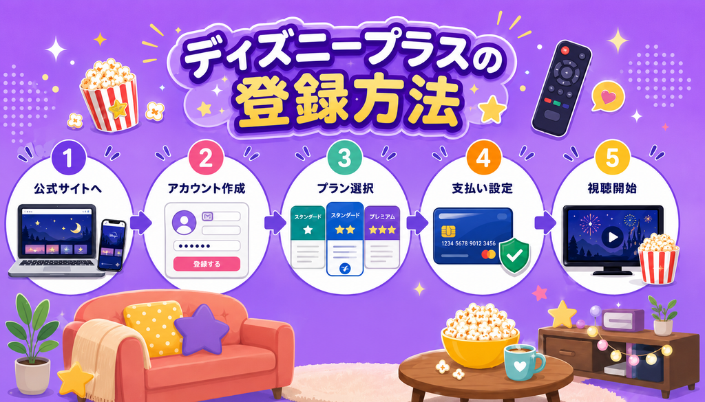 ディズニープラスの登録方法