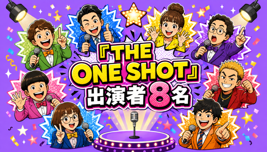 『THE ONE SHOT』に挑戦する出演者8名を紹介