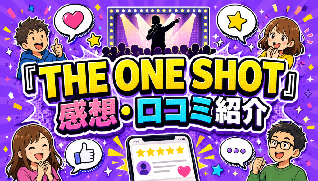 『THE ONE SHOT』を視聴した方の感想や口コミを紹介