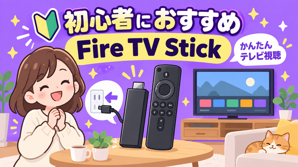 初心者が最短でテレビ視聴を始めるならFire TV Stickがおすすめ
