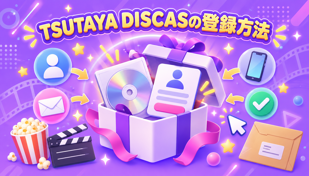 TSUTAYA DISCASの登録方法