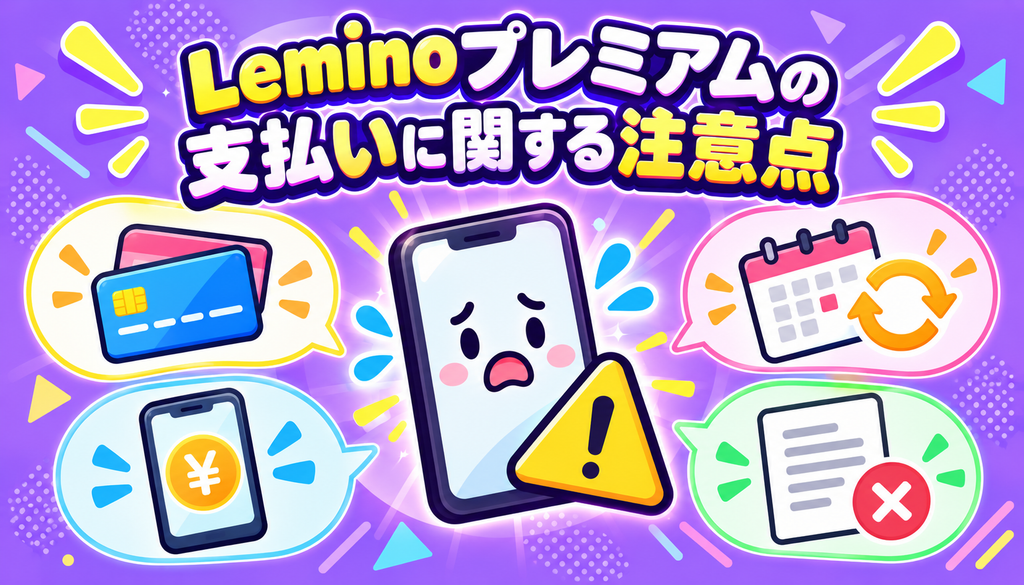 Leminoプレミアムの支払いに関する注意点