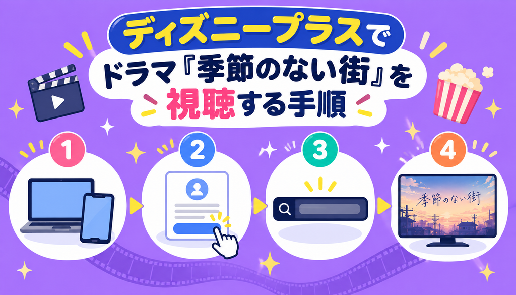 ディズニープラスでドラマ『季節のない街』を視聴する手順