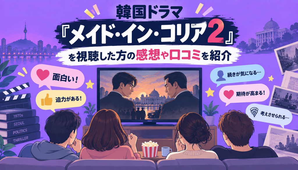 韓国ドラマ『メイド・イン・コリア2』を視聴した方の感想や口コミを紹介